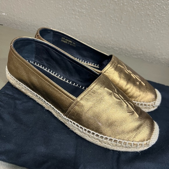 Yves Saint Lauren metallic Espadrilles - Picture 4 of 5